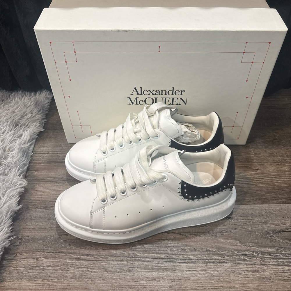 Alexander McQueen White Leather Sneakers